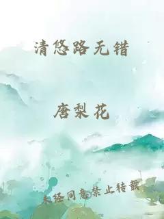 清悠路无错